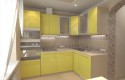 Желтая кухня из мдф